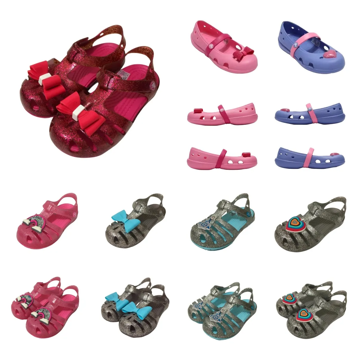 GRIL SANDALE EVA Kids Crocclog Buty Krokodyla bez poślizgu Lekkie wygodne wygodne wysokiej jakości dzieci Summer Beach Ventilate Cartoon kapcie B-10