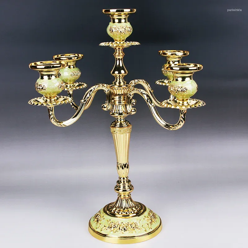 Candle Holders Wedding Warmer Candlestick Elegant Metal Gold Centerpieces For Coffee Table Decoration Ornaments Accessories