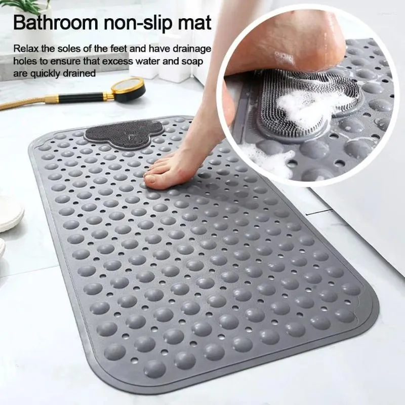 Badmattor Molnform Matt mjuk med Sucker Anti Slip Shower Pad Safety Massage