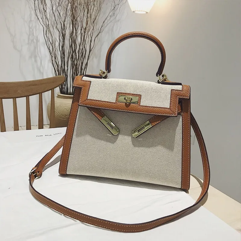 Luxury Canvas Shoulder Tote - Women's Handbag & Crossbody bag main image 1