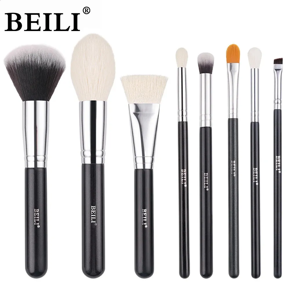Beili 8-10pcs Makeup Borstes Powder Foundation Highlight Concealer Eyeshadow Blandning Make Up Brush Set Pinceaux de Maquillage 240327