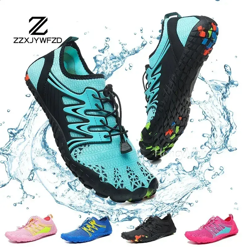 Unisex Wading Shoes Quick-Dry Aqua Shoes Drainage Water Shoes Beach Sports Swim Sandals Yoga Barefoot Diving Surfing Sneakers 240320