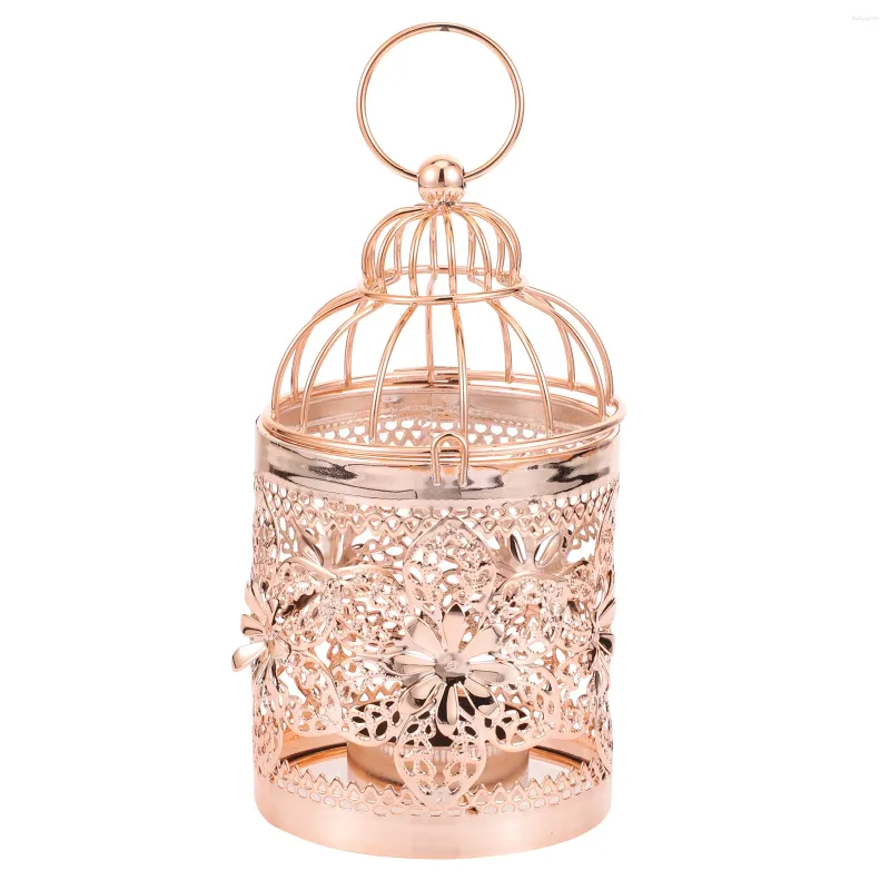 Candlers Birdcage Bird Toalight Lantern Lanterne décoration décoration Maridings Metal Stand Ornaments