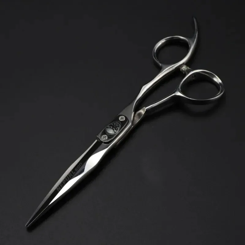 Ny 2024 Professional Japan 440C Steel 6 tum tjurhuvud Hårklippande sax Frisyr tunnare Barber Cut Shears Frisörsax
