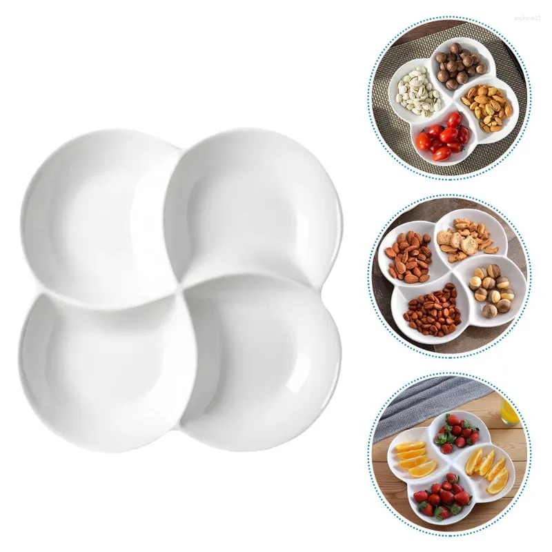 Dinnerware Sets Plate de compartimento de Natal Bandeja de armazenamento requintada Caso doce Melamine clings Candy de casamento