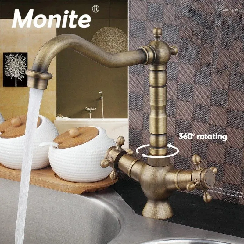 Robinets de lavabo de salle de bain monite pivotant