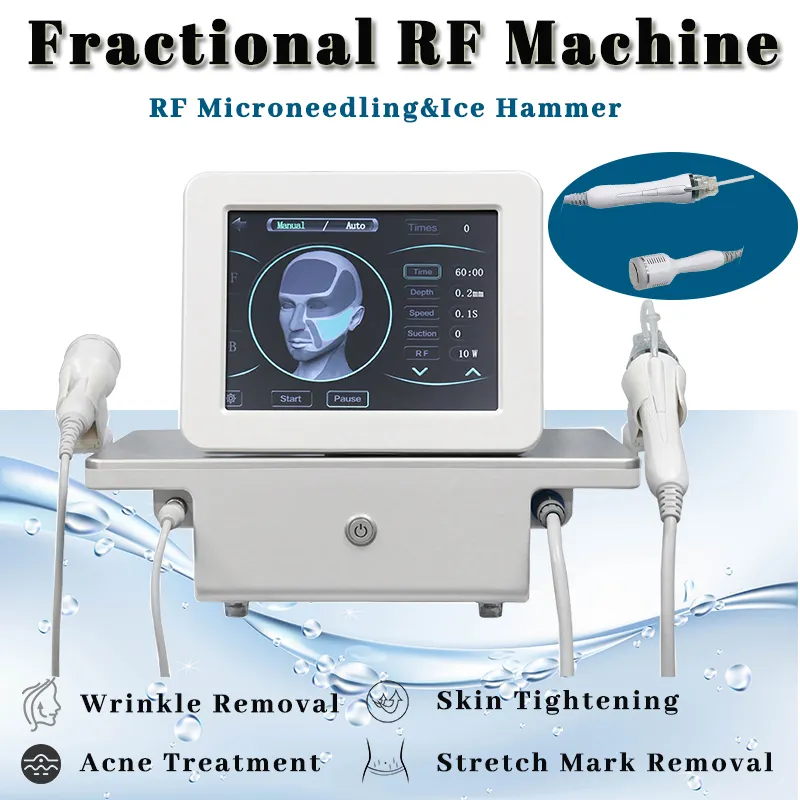 Fractional RF Mikroneedling -Maschine Eiskalte Hammerporenschrumpfung Akne Behandlungsbehandlung Professionelles Gerät