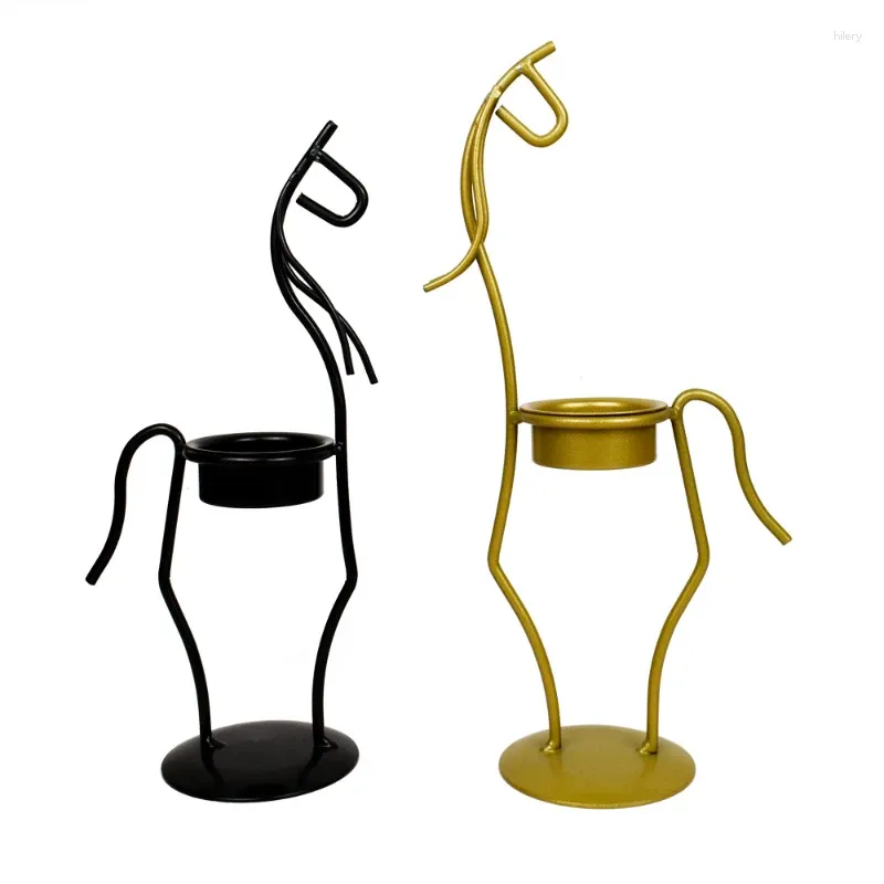 Kerzenhalter eleganter Metalllichthalter Luxus Halloween romantische Gold Vintage Party Candelabros Para Velas Home Decor