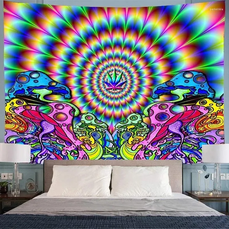 Audio Forestale Forest Forest Mushroom Tapestry Wall Art Stampa Arte hippie (150 cm 100 cm/200 cm 150 cm)