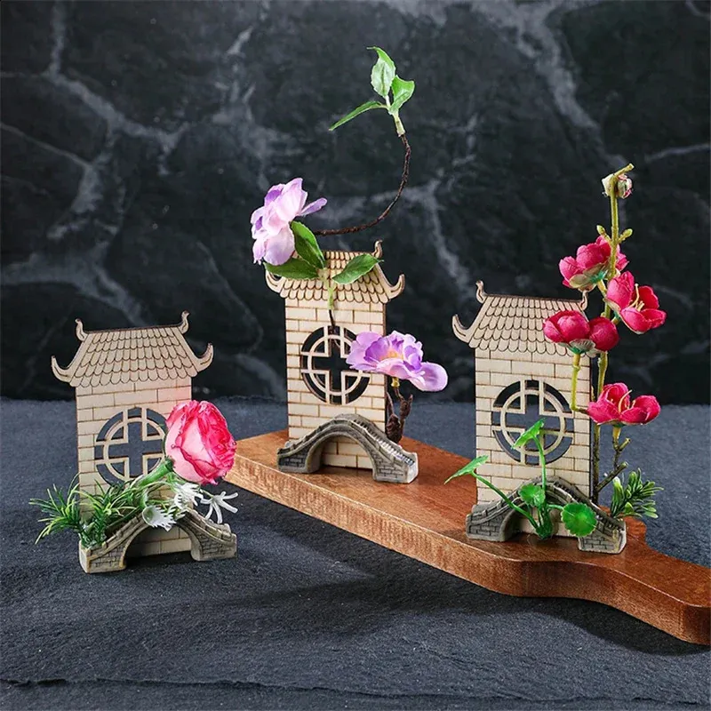 Decoratieve bloemen planten catering decoratie koude gerechten schotel met artistieke conceptie gerechten el sashimi bord 240328