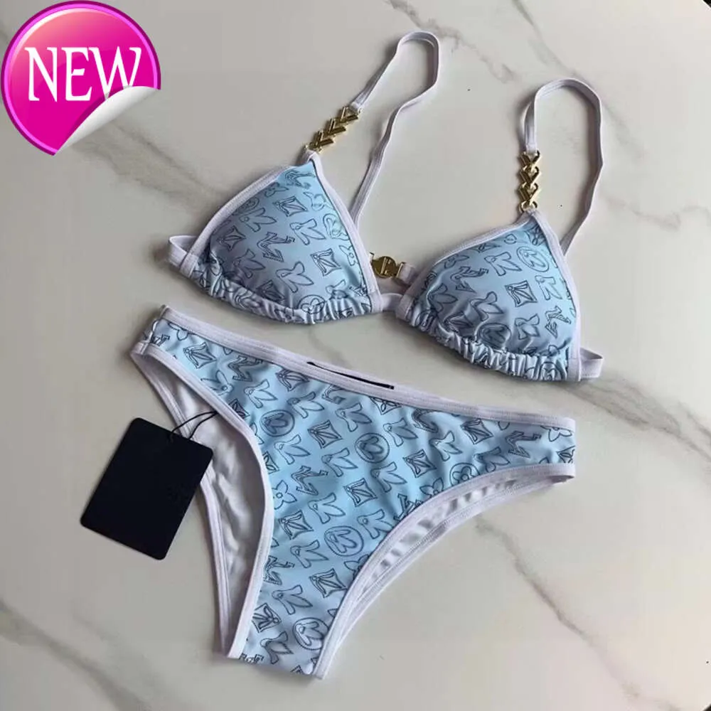 2024 Designer Expensive Bikini Sets Sexy Two Piece Swimsuit For Women, High Quality Wind Up Top