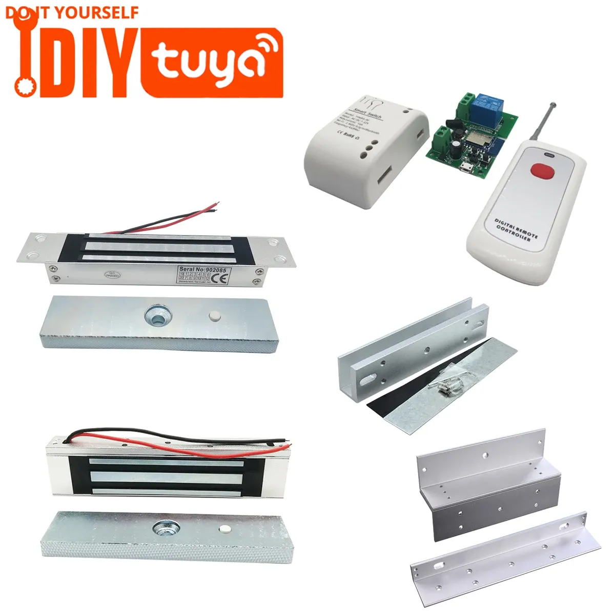 Verrouillage WiFi Tuya Kits de verrouillage magnétique électrique