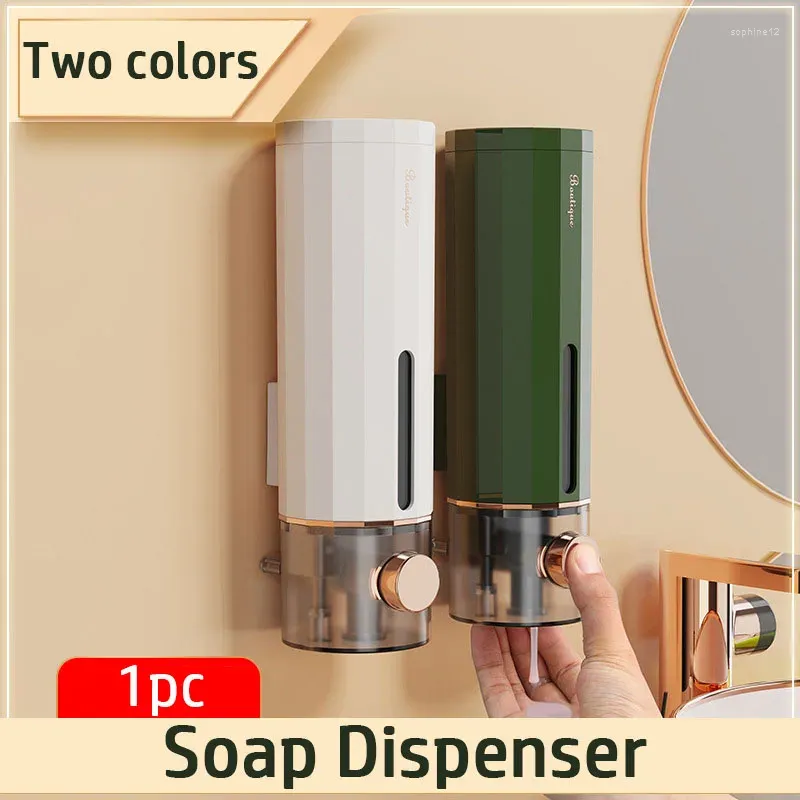 Liquid Soap Dispenser 450ML Wall Mounted Shower Gel Hand Container Shampoo Bottle Manual Kitchen Bathroom