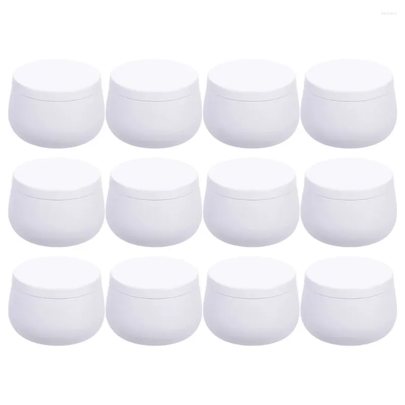 Storage Bottles 12 Pcs Decorate Belly Jar Travel Bead Containers Tea Canisters Tinplate