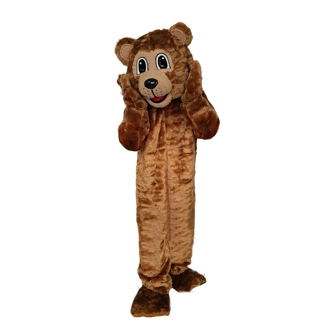 2024 Halloween Dimensioni per adulti Power Bear Mascot Suit Abbigliamento da cartone animato da cartone animato per adulti per adulti abiti da cartone animato
