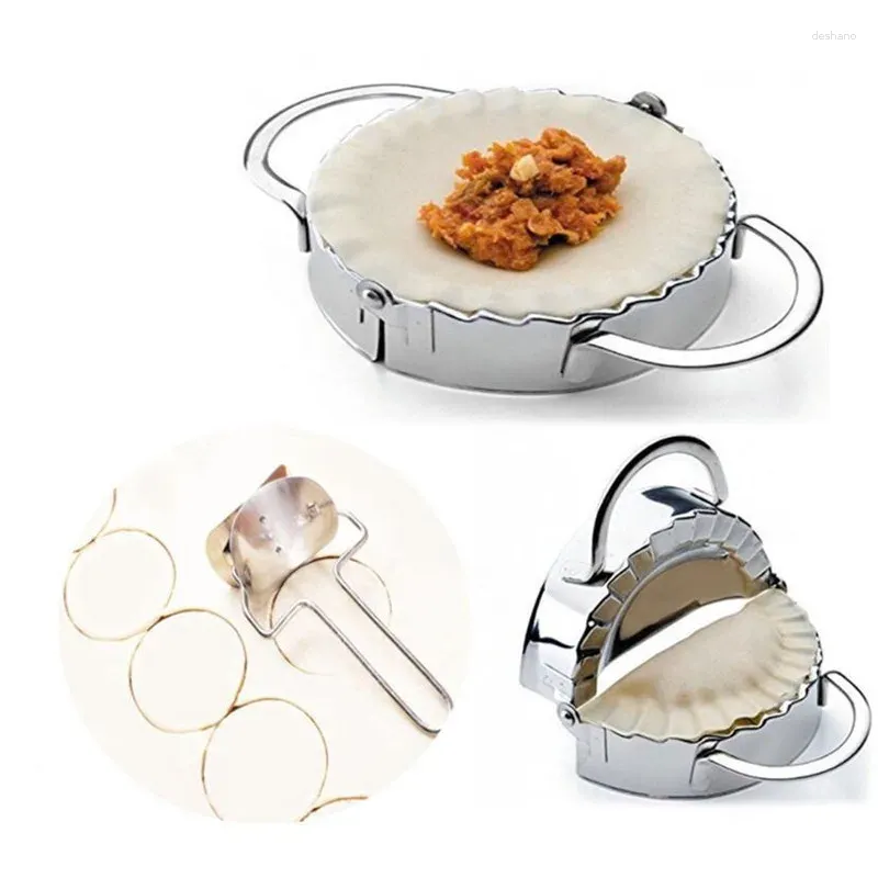 Bakgereedschap China voedsel 2 stks/set roestvrijstalen knoedje schimmel luie must-ravioli maken schimmelaccessoires thuis keukenmaker