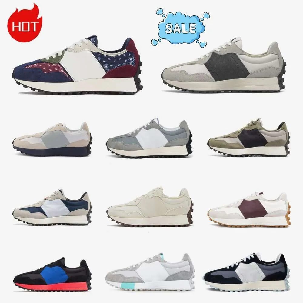 2024 Designer Nowe b buty do biegania trenerzy sportowe dla mężczyzn kobiety szara biała czarna srebrna duma granatowa pAisley Jogging Retro Runners Sneakers S06