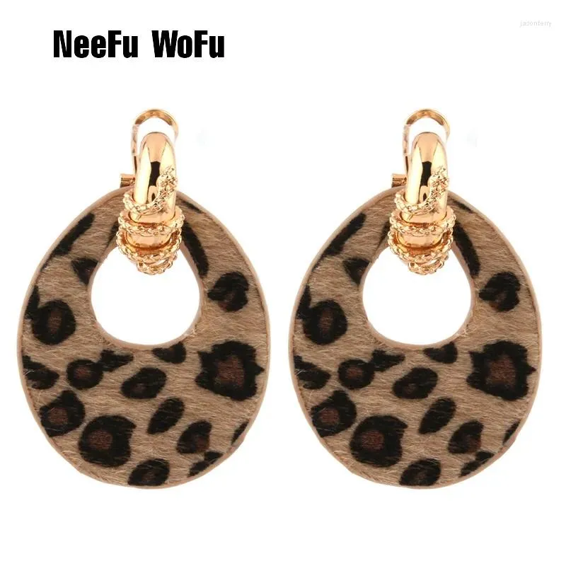 Orecchini a pennagliera Neefu Wofu Snake Earring Tiger in pelle grande goccia d'acqua Grande donna in lega di zinco Orena Brinco Oorbellen Regalo di Natale