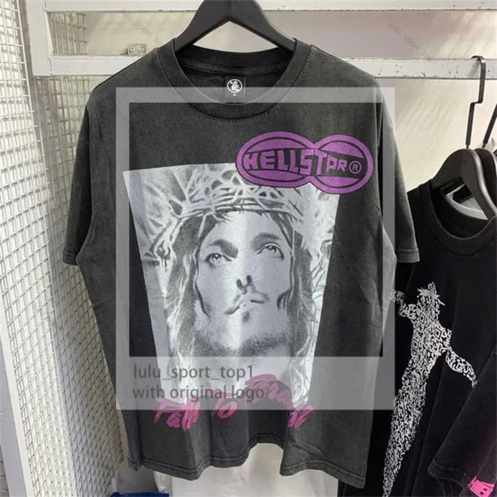 2024 Hellstar Shirt Short Sleeve Tee Men Women High Quality Streetwear Hip Hop Fashion T Shirt Hell Star Hellstar Short 03 4077