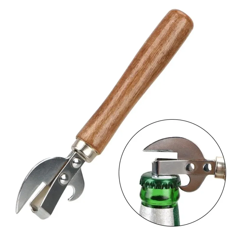 Manuel portable ouvre-boîte ouvre-bouteilles en acier inoxydable ouvre-bouteilles professionnelles Bocs ergonomiques ouvre-traits d'étain pour les canettes outils de cuisine