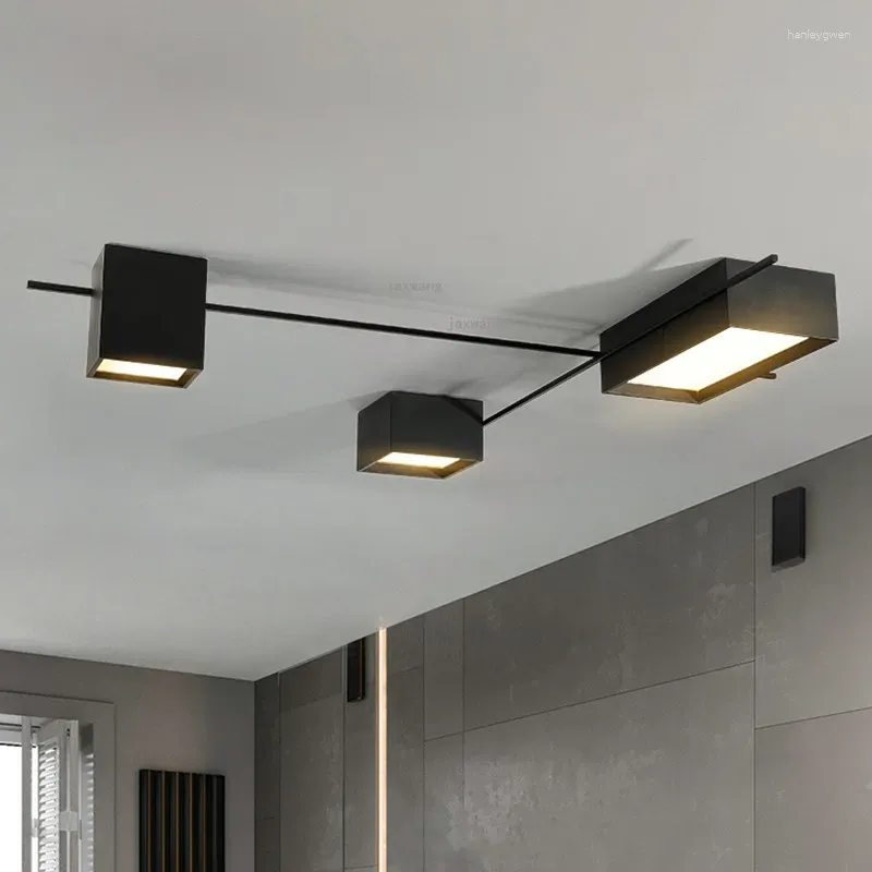 Luzes de teto Nórdico LED LED LIGHT LIDADE DE BASE DESIGN CRIATIVA DE DECOR DE CASA CASA DE CASA GEOMETRICA