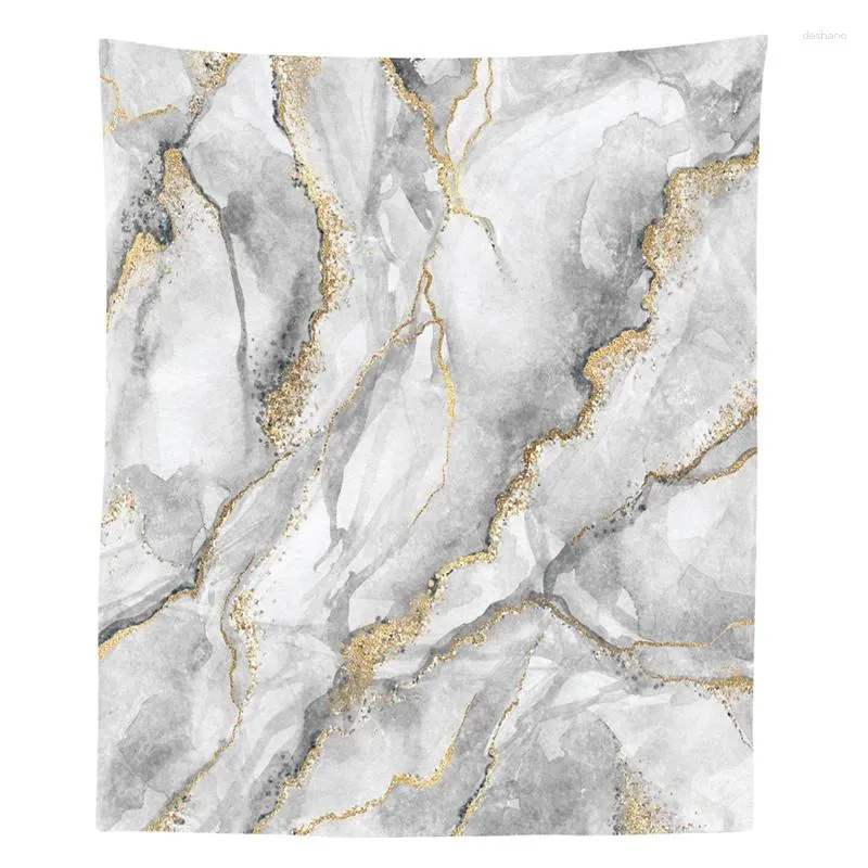 Tapestries Marble With Gold Veins Natural Texture Background Design Wall Hanging Tapestry By Ho Me Lili For Living Room Bedroom Decor