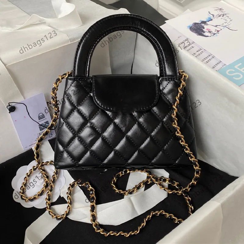 New Designer Bags Ladies Mini Handbags Chain Shoulder Leather Purse 23K cc Coin Wallet Card Bags Mini Shopping Bag 10A TOP quality designer bags handbag crossbody bag