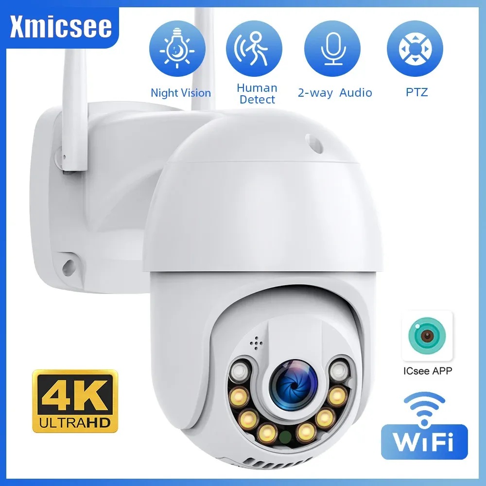 Camera's Beveiligingsbescherming WiFi Camera IP Camera Security Wifi Outdoor Surveillance Camera CCTV Auto Two Way Audio Street Camera AI CAM