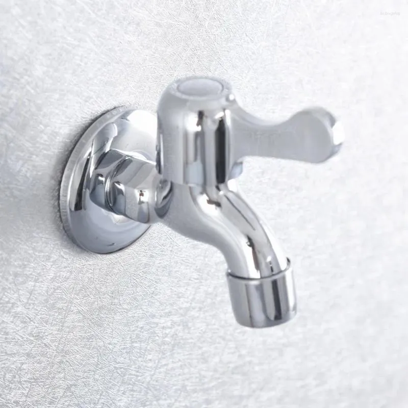 Banyo lavabo musluk cilalı krom bir kol çamaşır yıkamak mutfak duvarı montaj havza musluk paspas su musluk AAV171