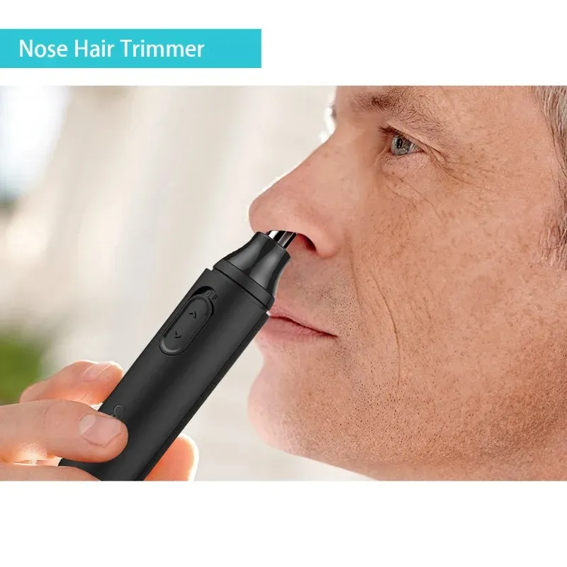 2024 Electric Shaving Nose Ear Trimmer Safety Rechargeable Hair Removal Cleaner Face Care Razor Men Portable Beard Trimmer Machine Electric