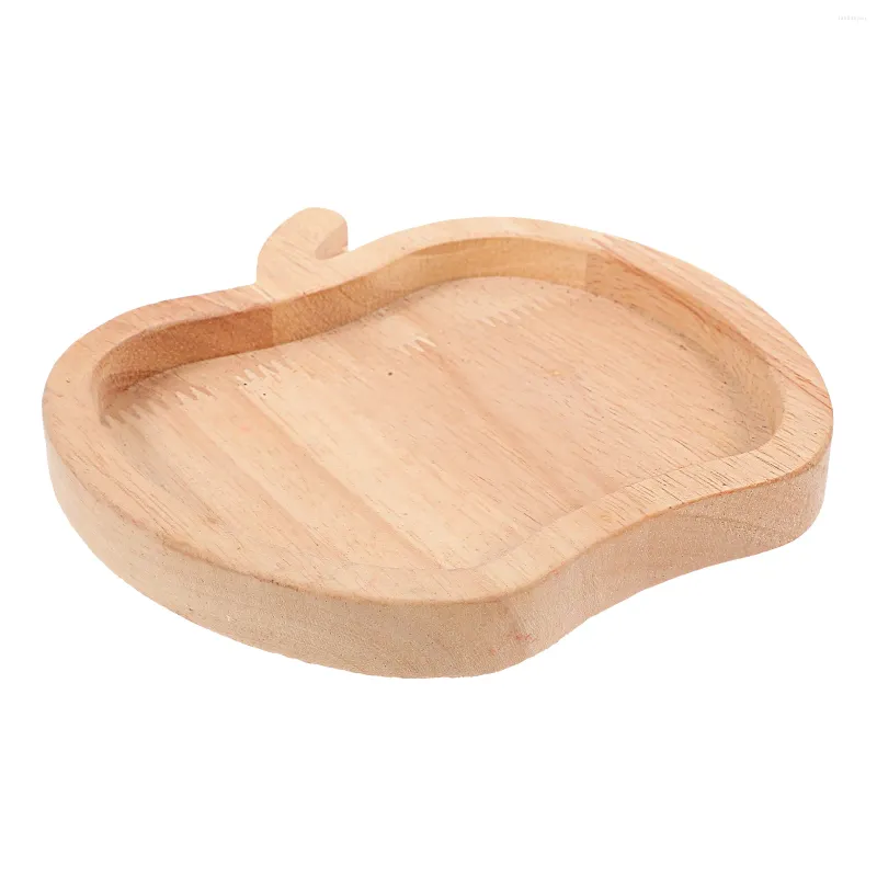 Tallrikar bricka trä träfrukter tallrik modellering kök bordsartiklar som serverar multi-use mellanmål multivt