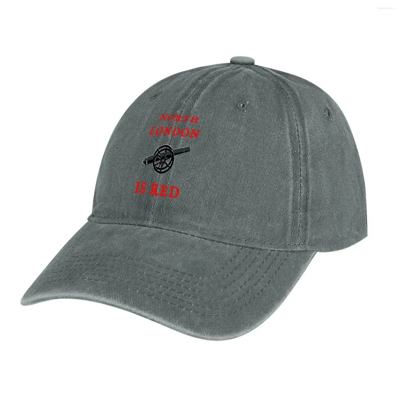 Berets Noord -Londen is Red Cowboy Hat Sunscreen Women's Hats 2024 Men's