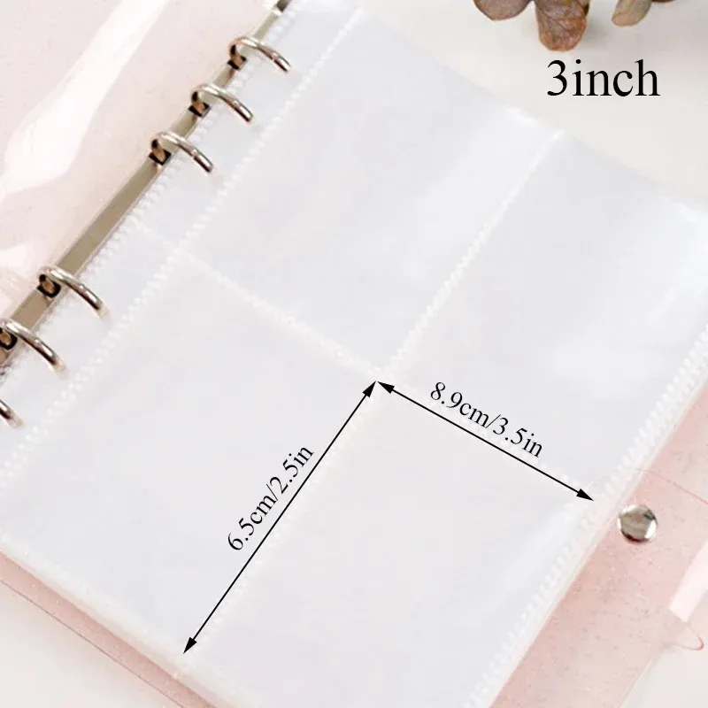 2024 100/200 جيوب ليزر ألبوم ألبوم PVC Photocard Card Card Holder Jelly Color Star Album for Mini Instax Name Card 3/5inchfor Jelly Color Card Card