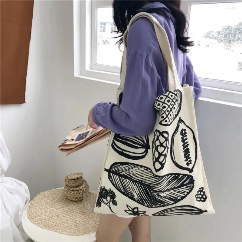 Evening Bags Beige Shopping Bag Fashion Canvas Lightweight Tote Double Layered Large Capacity Underarm Handbag Female