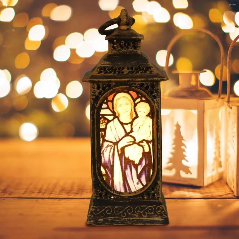 Świece Małe lampę naftową Ozdoba Outdoor Lantern Lantern Christmas Lights Electrical Element