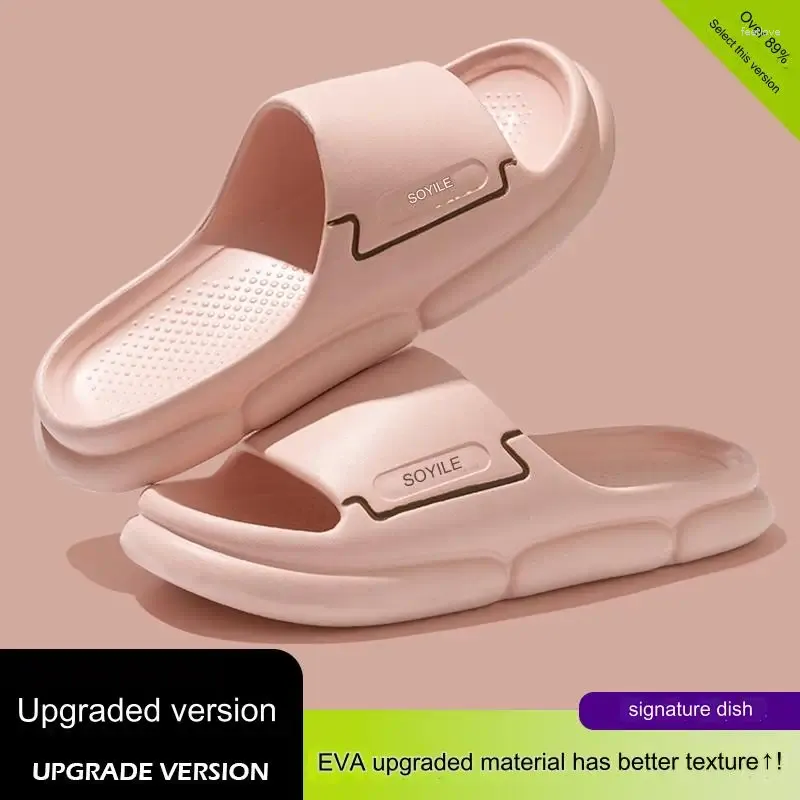 Pantofole femminile da donna con fitta bagno di fondo per la casa di moda eva sandali indoor flipflops versione aggiornata