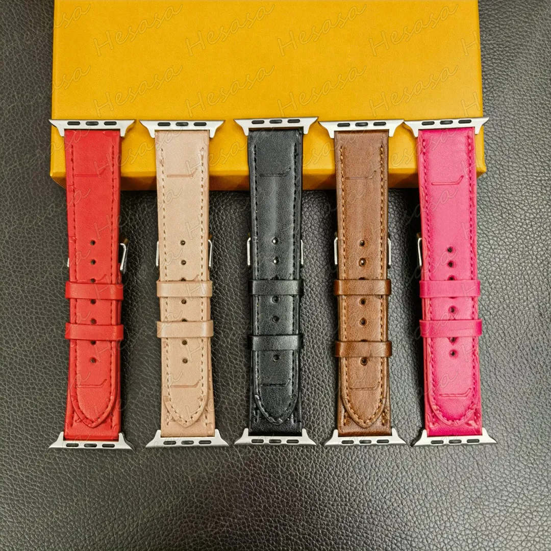 豪華なレトロフローラルエンボススマートウォッチストラップ用Apple IWatchリストバンド9 8 7 6 5 4 3 2 1 SE ULTRA LEATHER BRACELET 38mm 40mm 41mm 42mm 44mm 45mm 49mmウォッチバンドブレスレット