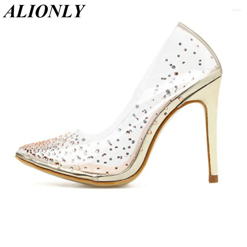 Отсуть обувь Alionly Golden Afinestone Sandals