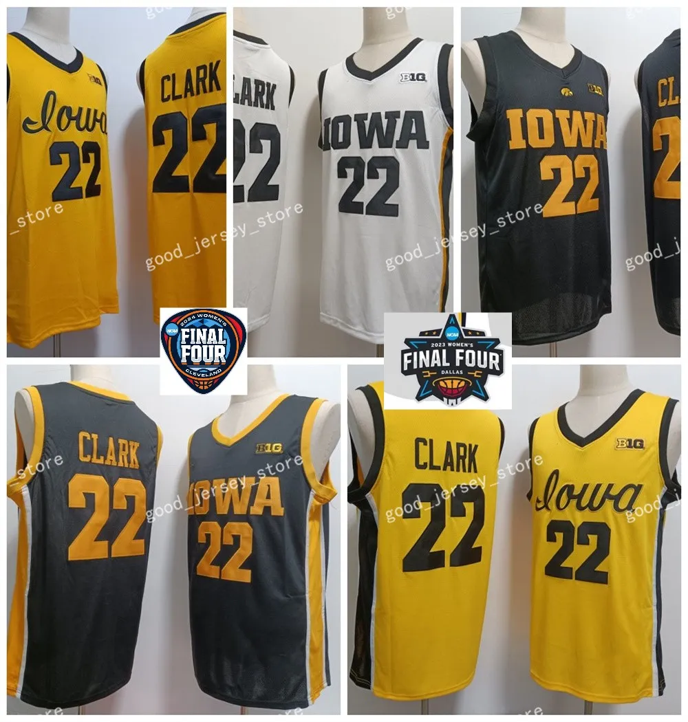 2024 En Yeni Stil NCAA Koleji Iowa Hawkeyes Basketbol Forması NCAA Koleji 22 Caitlin Clark Erkek Kadınlar