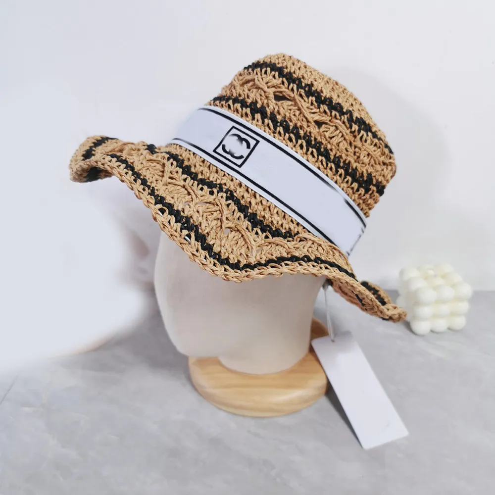 Chapeau de pêcheur de créateur, chapeau de paille surdimensionné, style de fée doux, tous les jours et polyvalents, style coréen, décontracté, bord de mer, vacances, voyage, grand chapeau à bords (B0133)