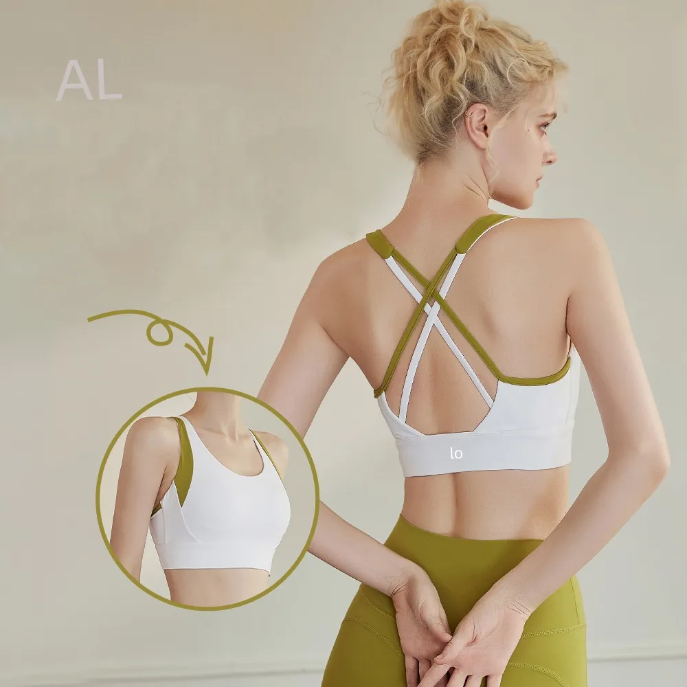 Aloyoga Lycra Quick Dry Sweat-absorbing premium sports bra Pilates Training Fitness Running Yoga Tank Top