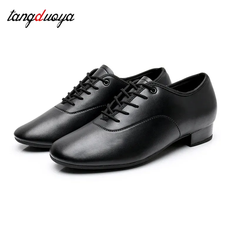 shoes Men's Professional Dance Shoes Outdoor Modern Dance Shoes Tango Ballroom latin dancing shoes male leather lace up jazz sneakers