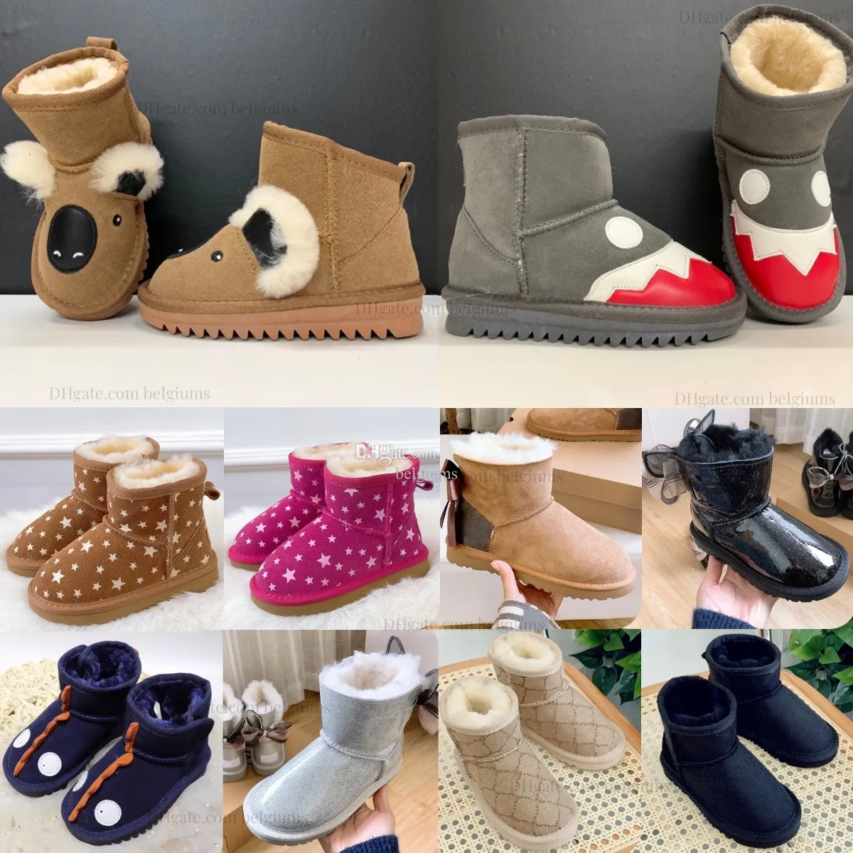 Bottines D’hiver Pour Bébé Fille Et Garçon - Doublure Peluche Chaude, Semelle Antidérapante