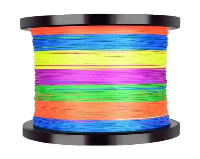 whole 4 strand braided colorful fishing wire 500M 1000M 4 weaves super strong PE fishing line saltwater sea56065869414955