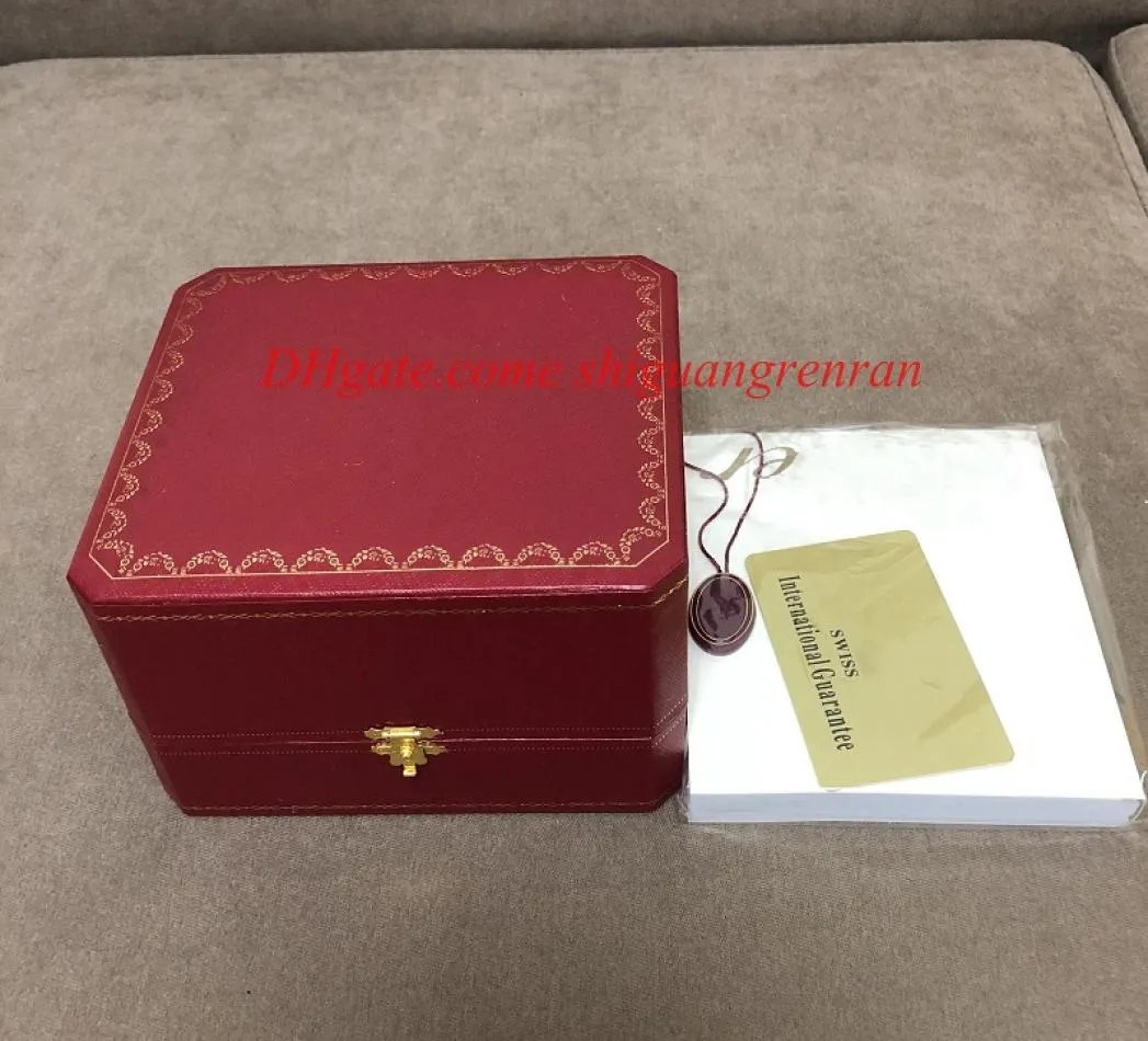 Luxury High Quality Watch Original Box Papers Leather Boxes Original Inner Outter Woman039s Watches Men Women Wristwatch Square 1510748