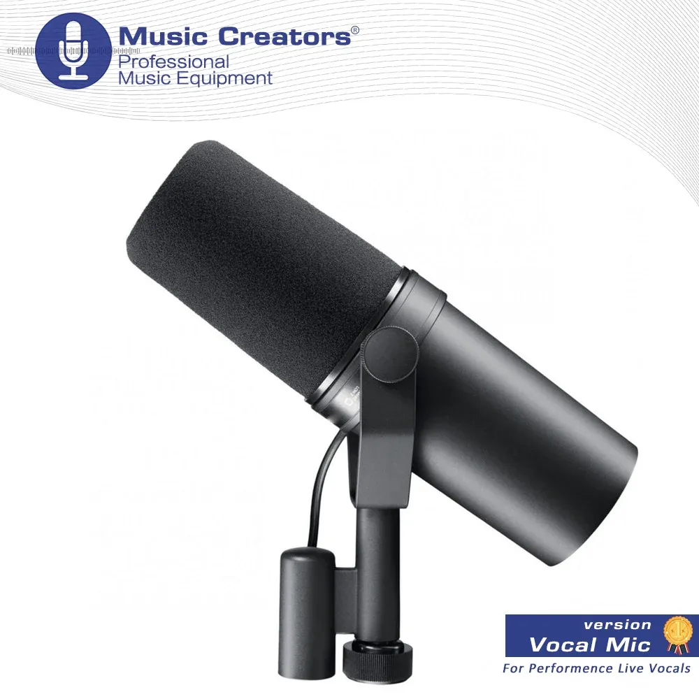 Microfoni microfono cardioide dinamico SM7B 7B Microfono di risposta in frequenza selezionabile per shure live di registrazione