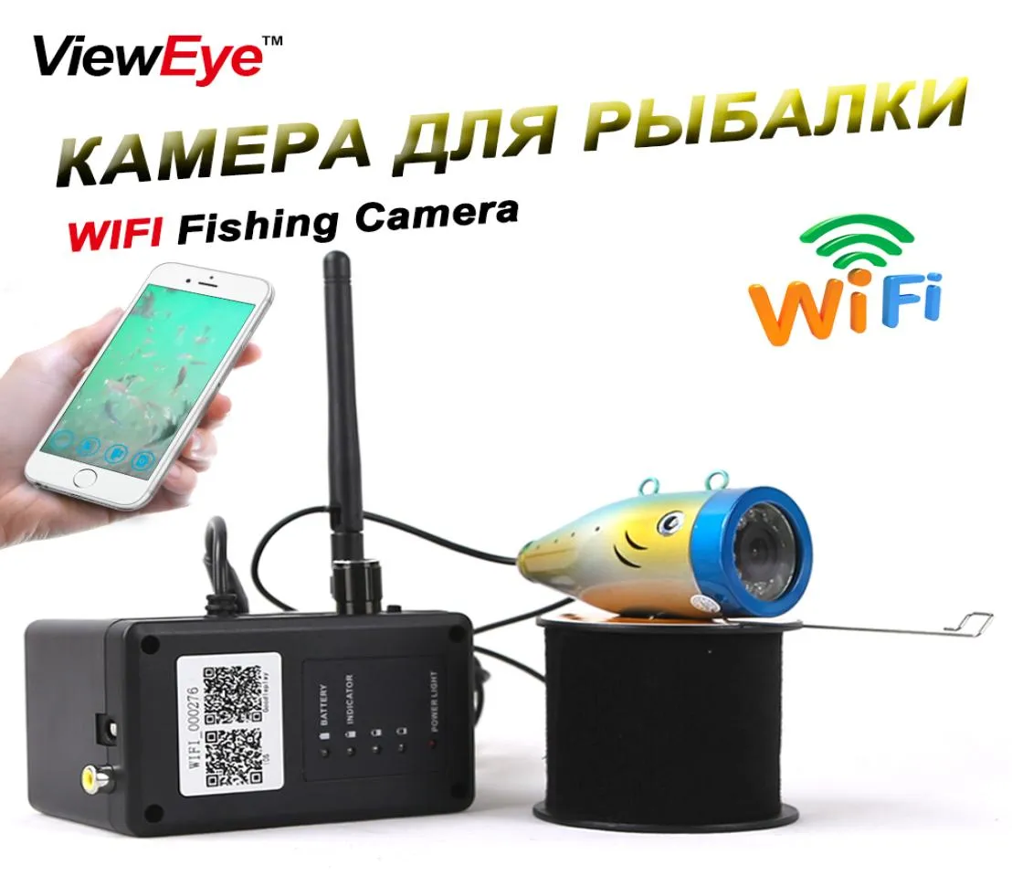 Viewer nieuwe 15m50m metallic wifi onderwater visserijcamera 1000TVL 24G videorecorder nacht visie viszoeker met 12 stks LED1221447