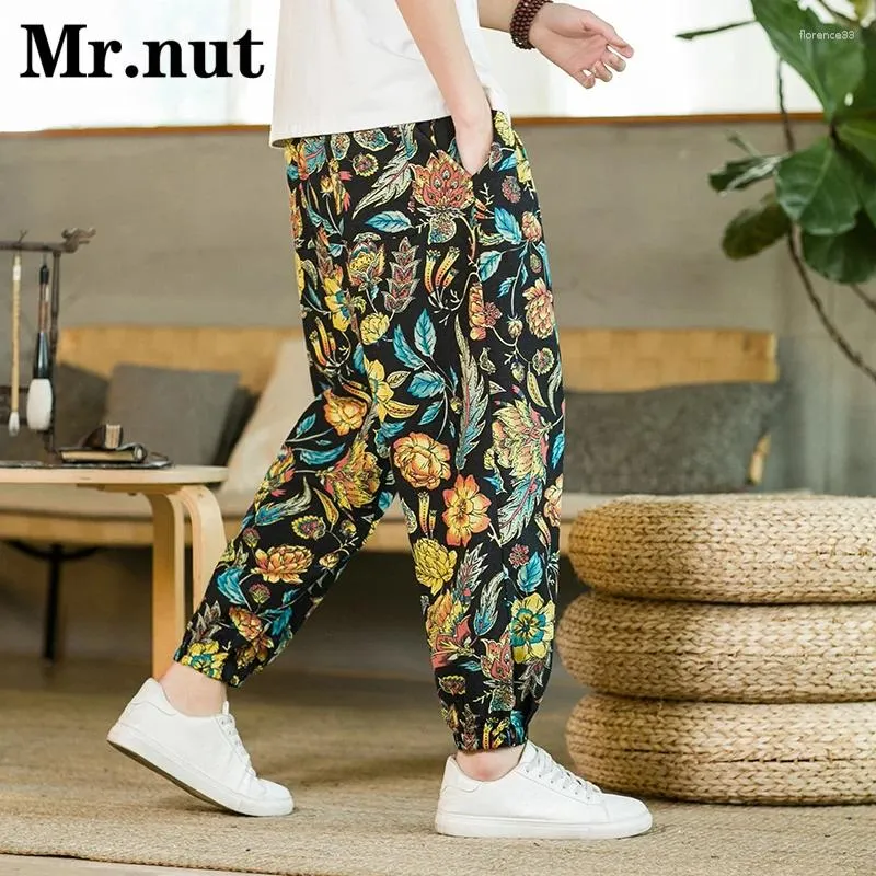 Pantaloni da uomo harajuku jogger harem in cotone biancheria unisex scansioni abiti larghi che gestiscono uomini casual abiti abbigliamento alla moda pantaloni hip hop