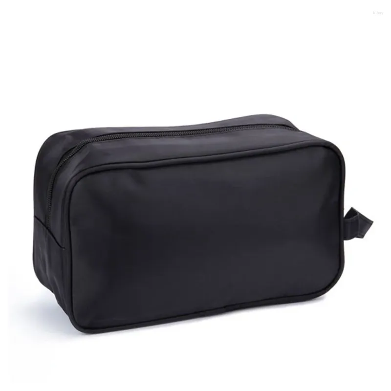 Storage Bags Large Capacity Portable Anti Scratch Bathroom Make Up Outdoor Black Toiletry Bag Shaving Waterproof Organizer Men Women