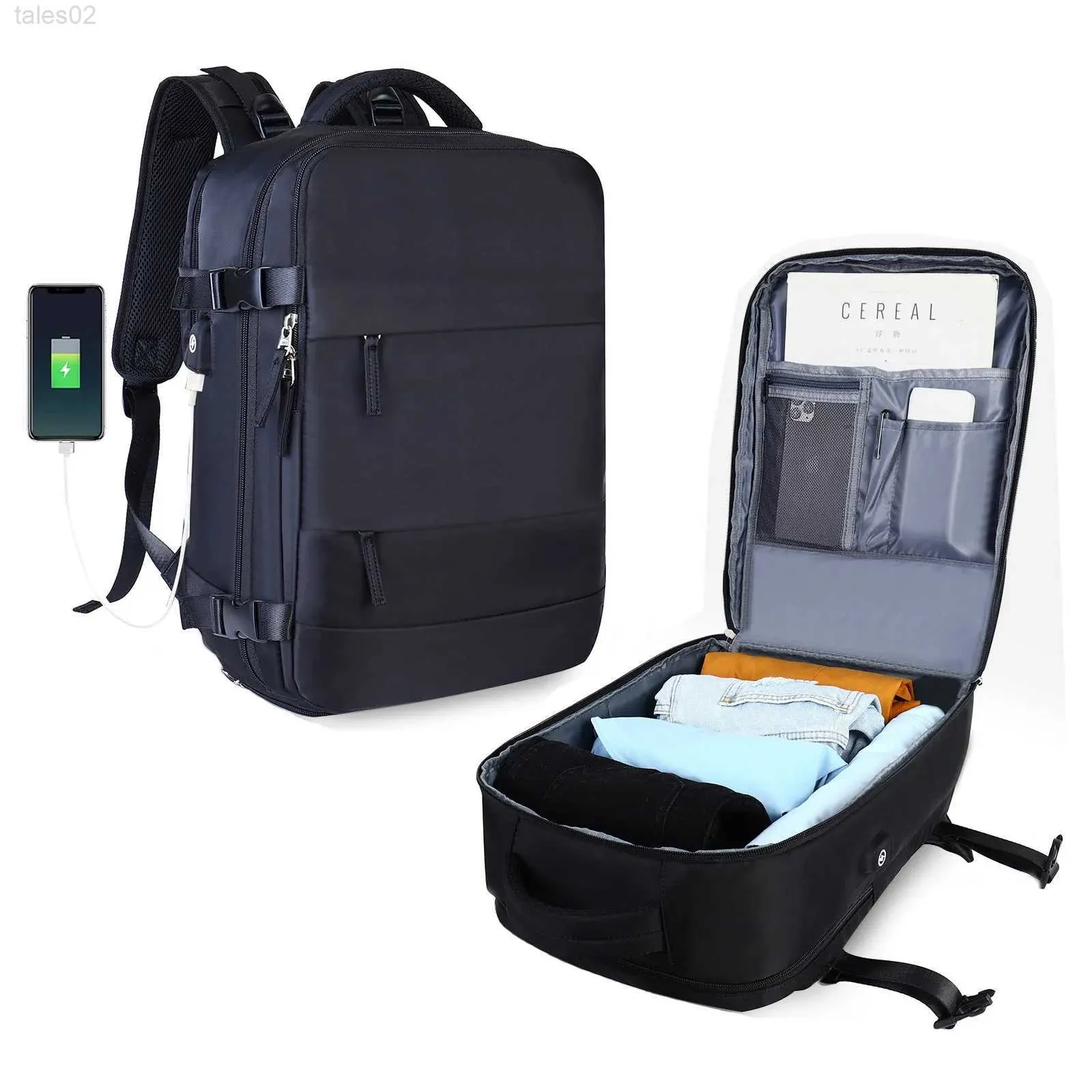 Torby wielofunkcyjne Podróżuj plecak dla kobiet o dużej pojemności i wielofunkcyjnej bagażu Lekkie wodoodporne wodoodporne laptopa kieszeń butów